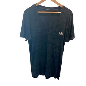 Andrew Christian Men’s V-Neck T-Shirt Gray Size Large